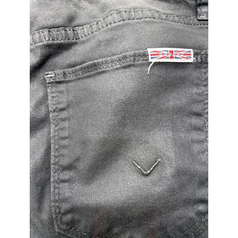 Hudson Bootcut Jeans Womens 32 Black High Rise Stretch Dark Wash Denim‎
